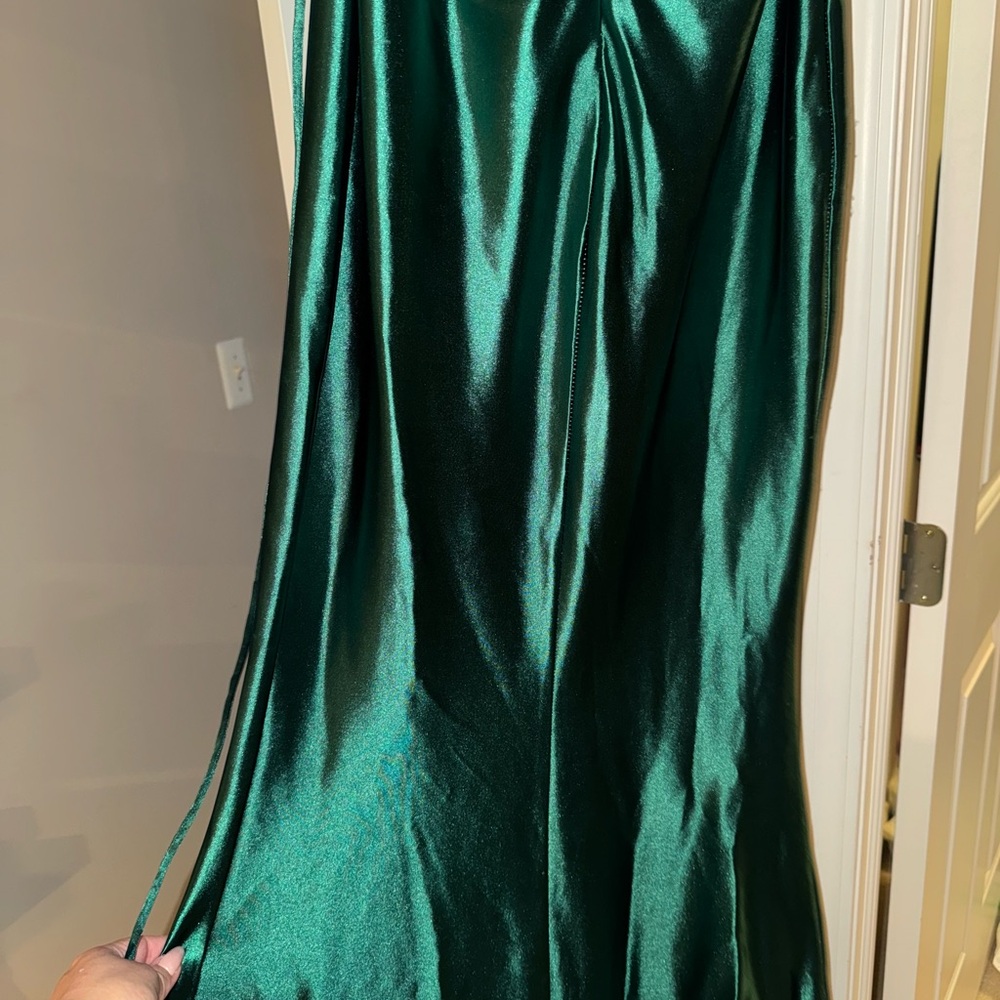 Alamour The Label Green Slit Maxi Dress - Picture 7 of 13